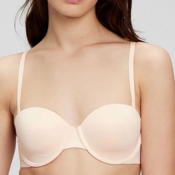 NWT Gap Body women’s light cream Peach t-shirt underwires bra multi-way size 34B - Picture 9 of 9